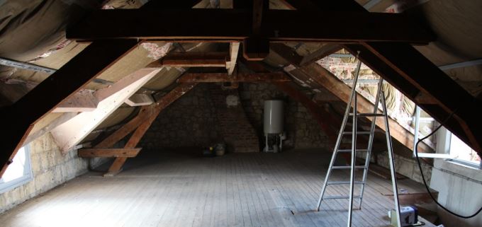 Combles avant la trasformation
