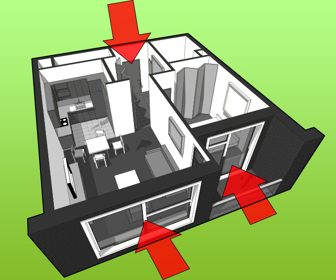 Points faibles de votre appartement